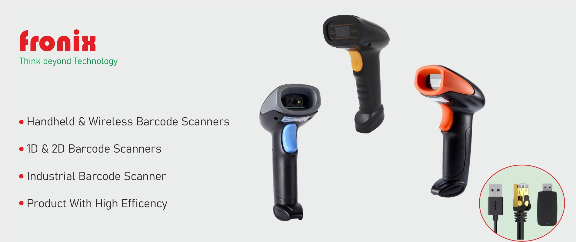 FRONIX FB1800W Handheld 2D Barcode Scanner